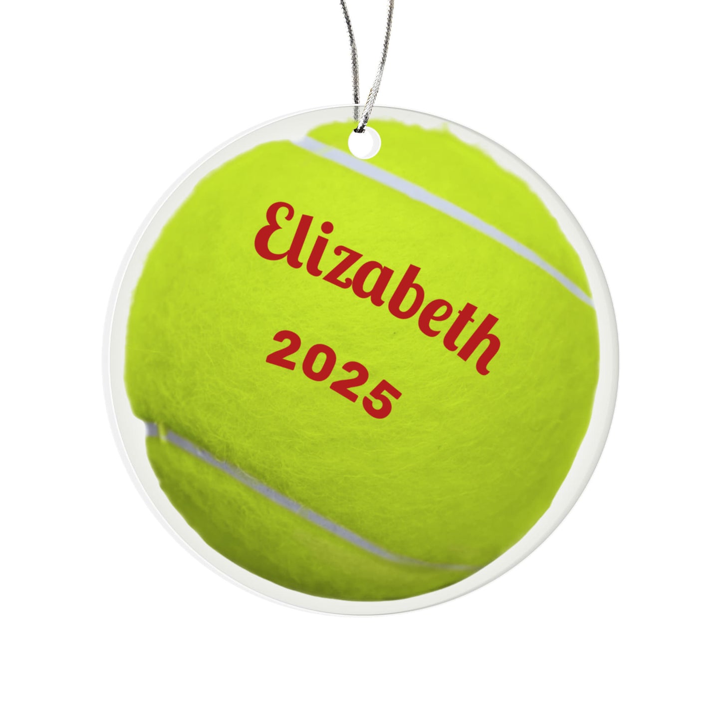 Tennis Acrylic Circle Ornament