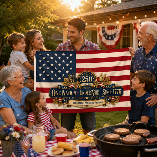 One Nation-Under God-Since 1776 Double Sided Flag