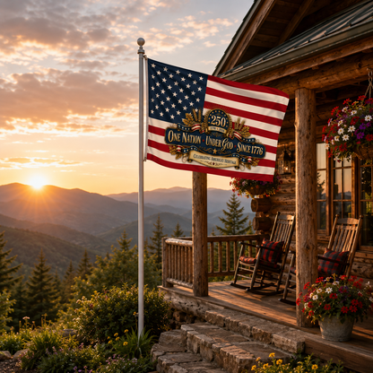 One Nation-Under God-Since 1776 Double Sided Flag